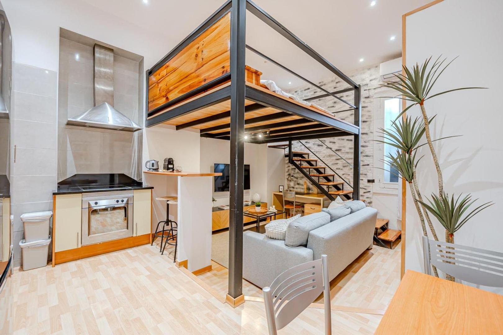 Apartamento Increible Loft A 5 Min Del Retiro & Wizink Madrid Exterior foto